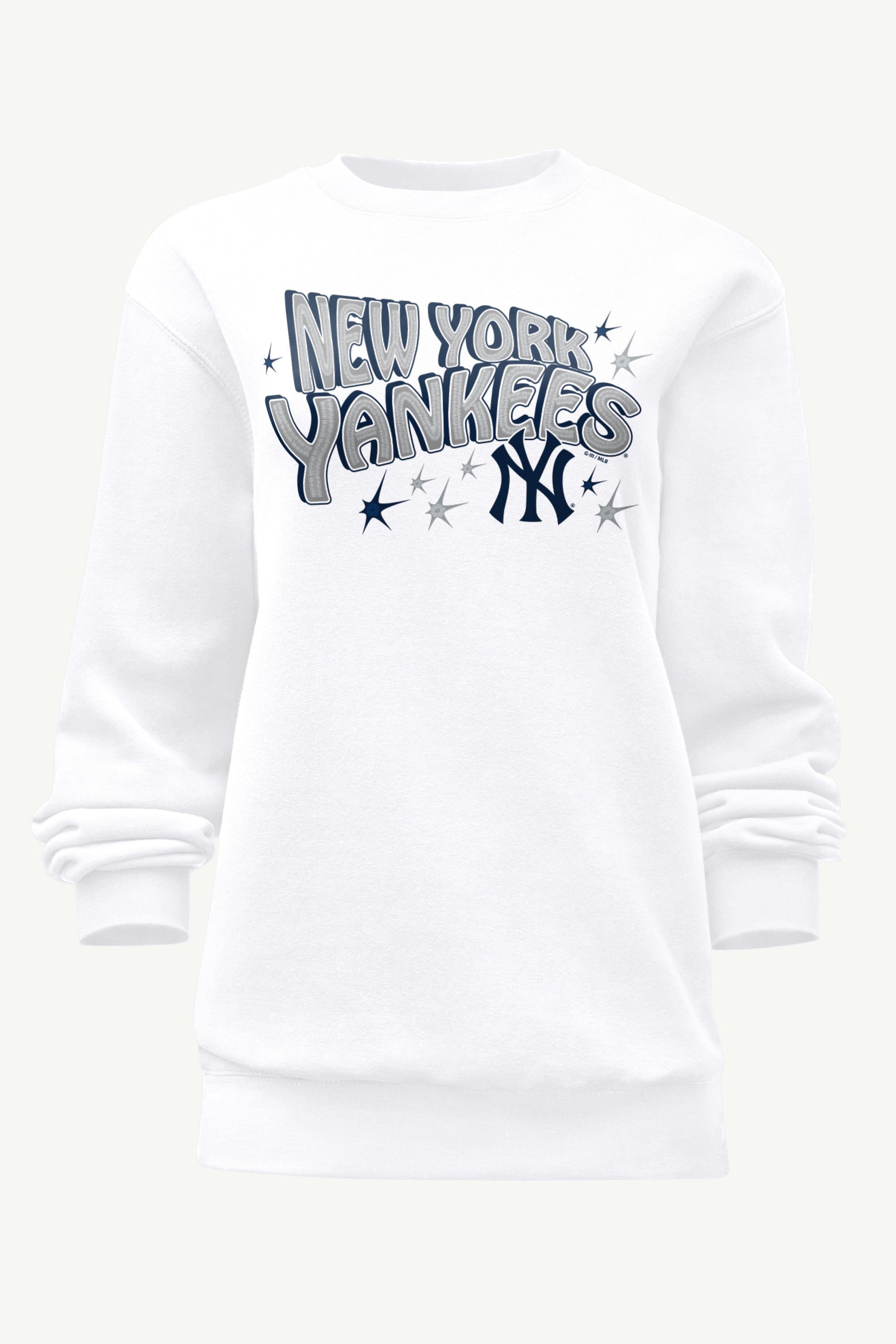 WOMENS NEW YORK YANKEES FIREWORKS SWEATSHIRT View 1 | MLB WOMENS NEW YORK YANKEES FIREWORKS SWEATSHIRT View 1 | MLB