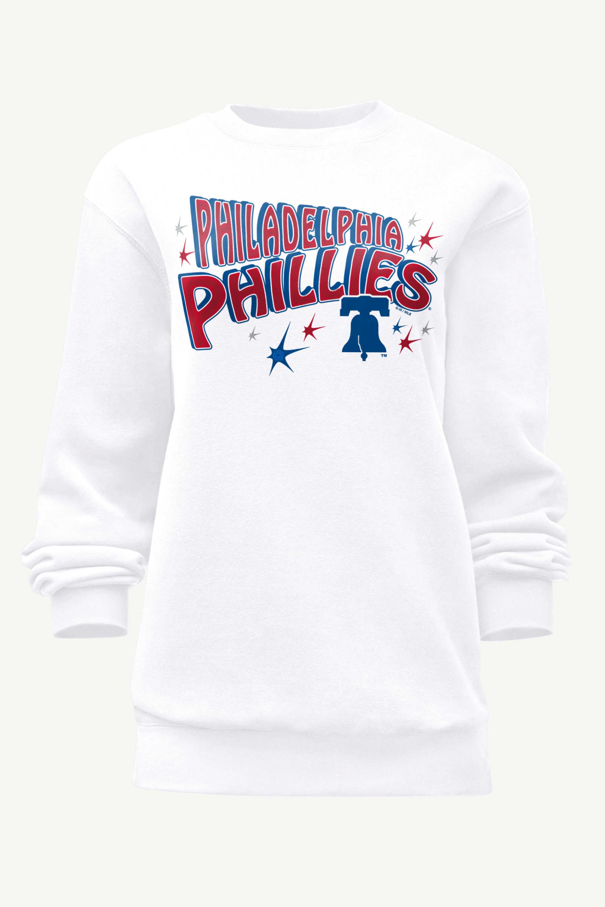 WOMENS PHILADELPHIA PHILLIES FIREWORKS SWEATSHIRT View 1 | MLB WOMENS PHILADELPHIA PHILLIES FIREWORKS SWEATSHIRT View 1 | MLB