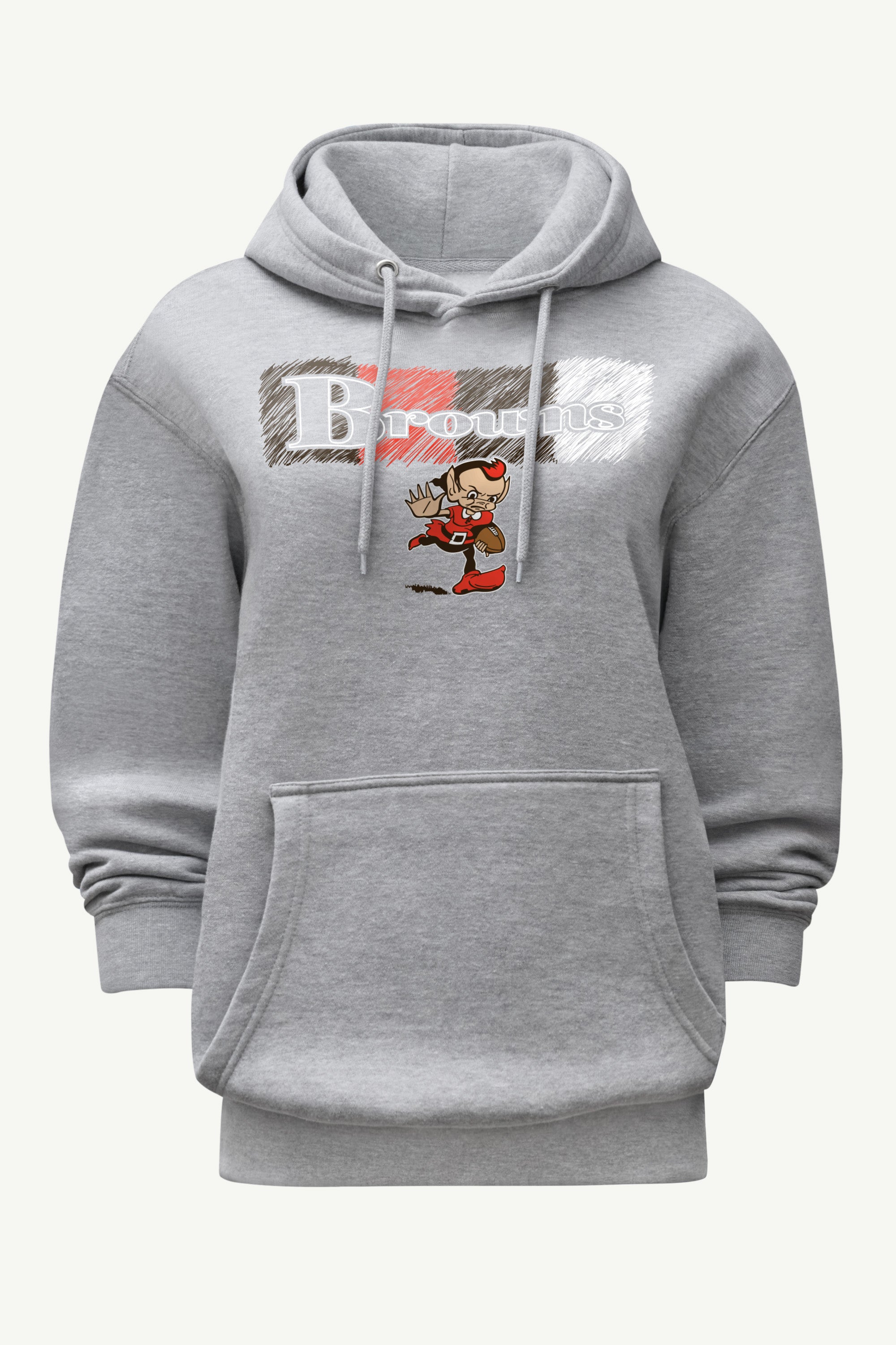WOMENS CLEVELAND BROWNS COLOR SHADDING HOODIE View 1 | Cleveland Browns