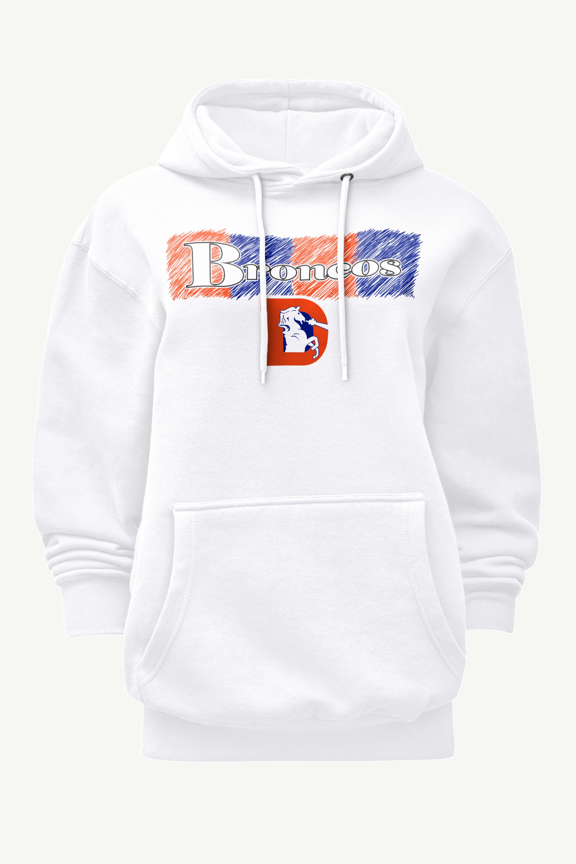 WOMENS DENVER BRONCOS COLOR SHADDING HOODIE View 1 | Denver Broncos