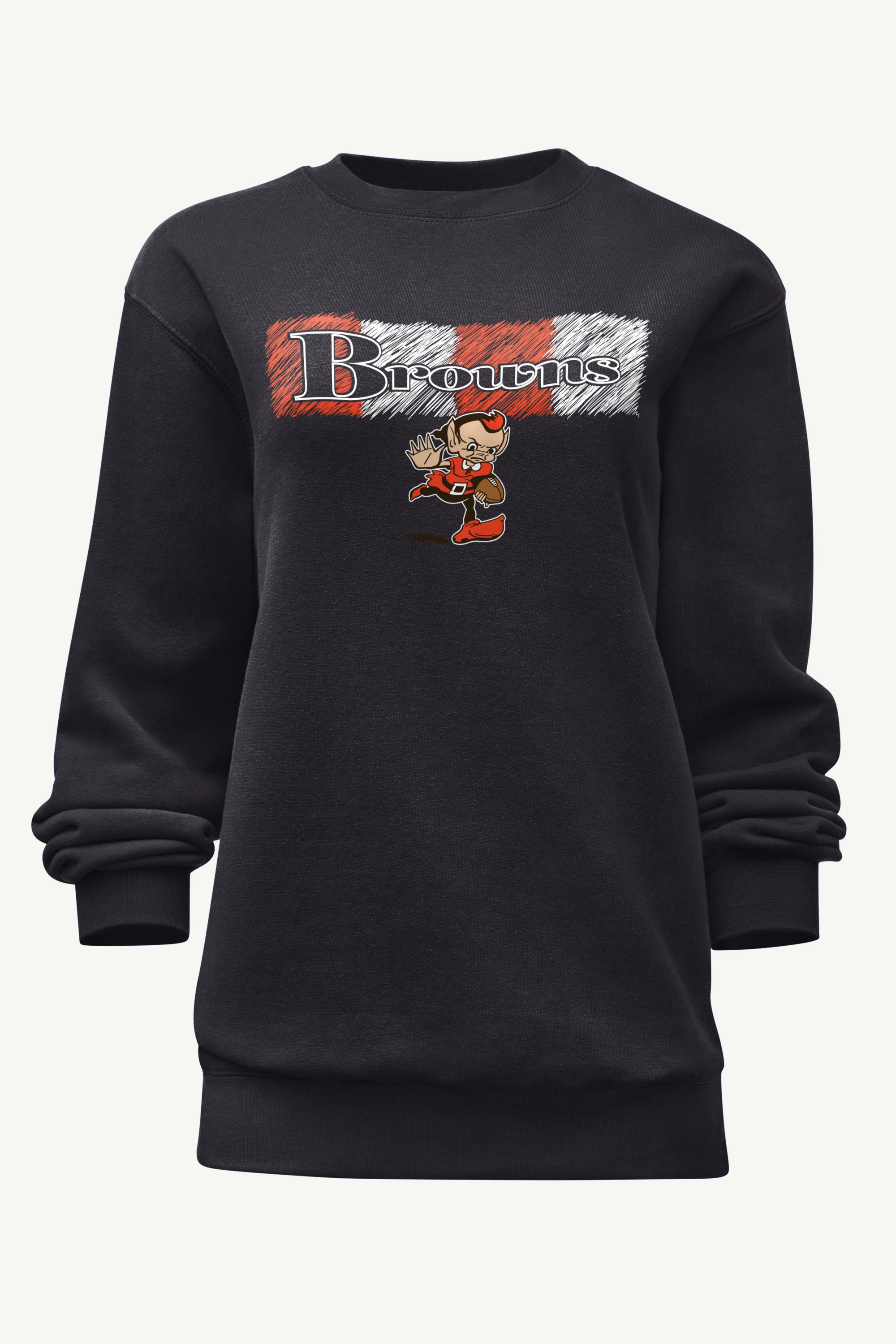 WOMENS CLEVELAND BROWNS COLOR SHADDING SWEATSHIRT View 1 | NFL