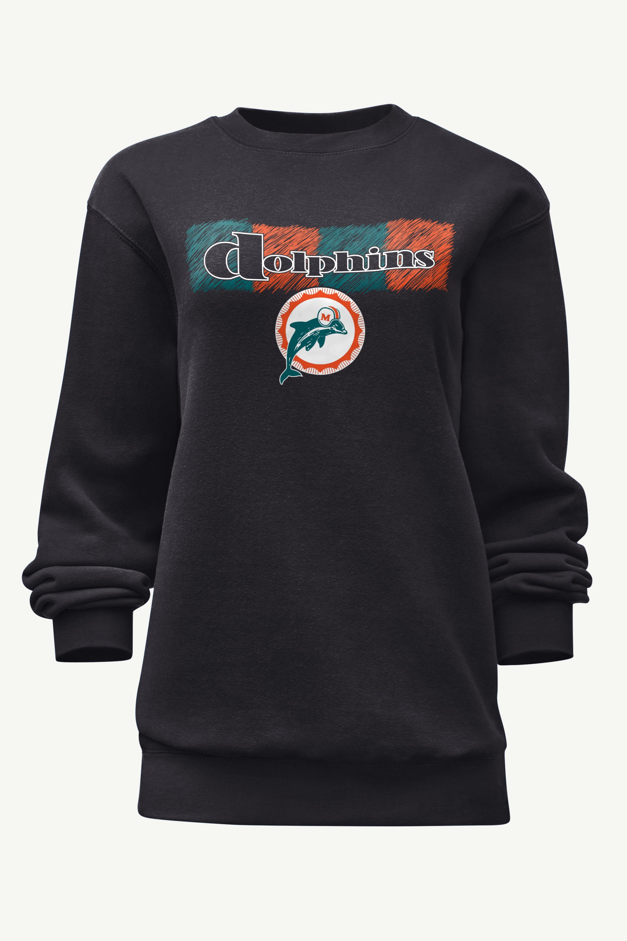 WOMENS MIAMI DOLPHINS COLOR SHADDING SWEATSHIRT View 1 | NFL