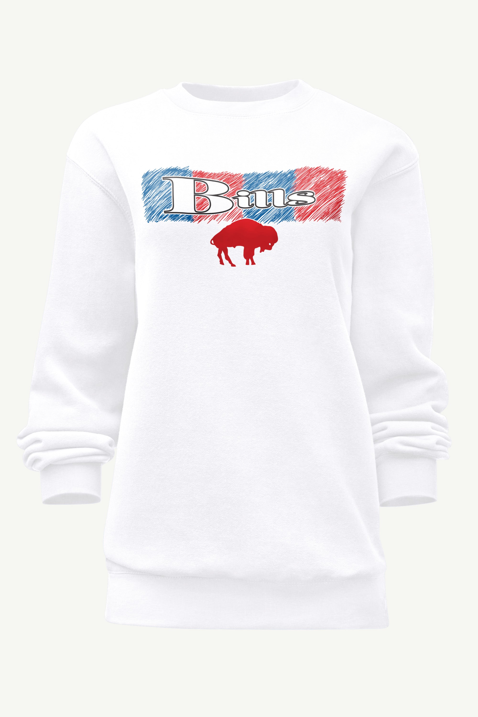 WOMENS BUFFALO BILLS COLOR SHADING SWEATSHIRT View 1 | Buffalo Bills