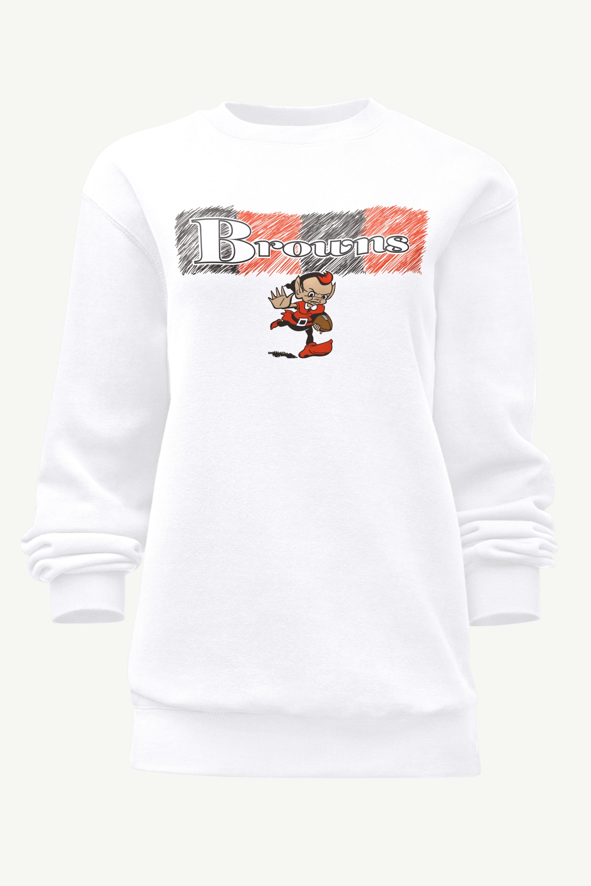WOMENS CLEVELAND BROWNS COLOR SHADDING SWEATSHIRT View 1 | Cleveland Browns