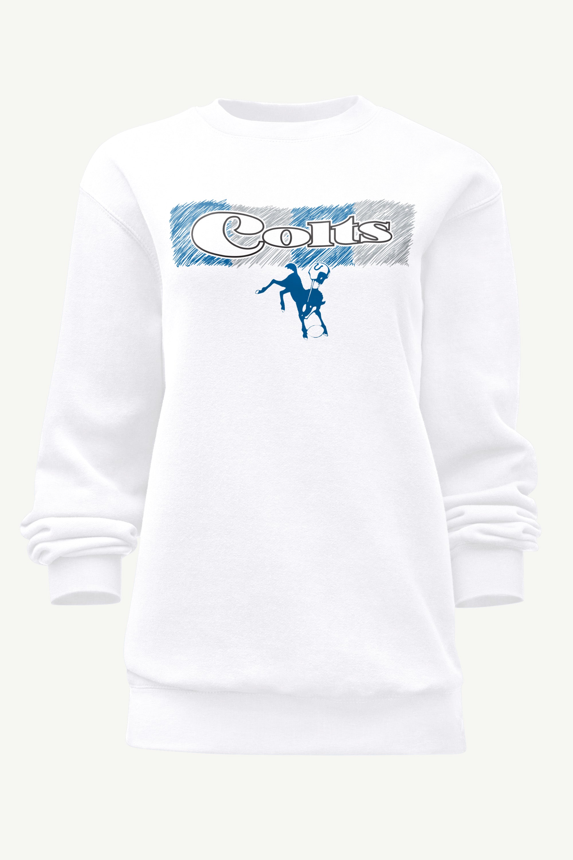 WOMENS INDIANAPOLIS COLTS COLOR SHADDING SWEATSHIRT View 1 | Indianapolis Colts