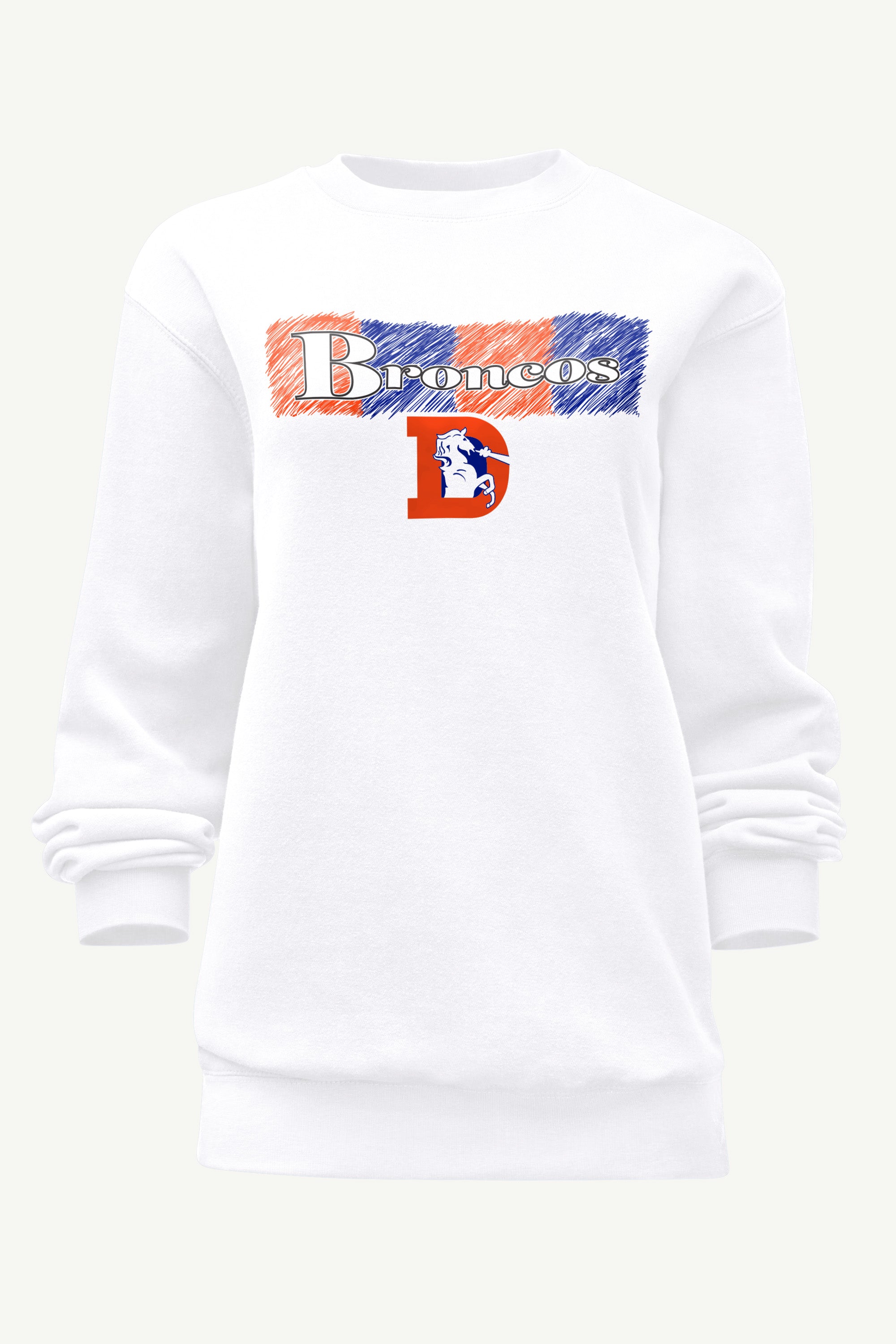 WOMENS DENVER BRONCOS COLOR SHADDING SWEATSHIRT View 1 | NFL
