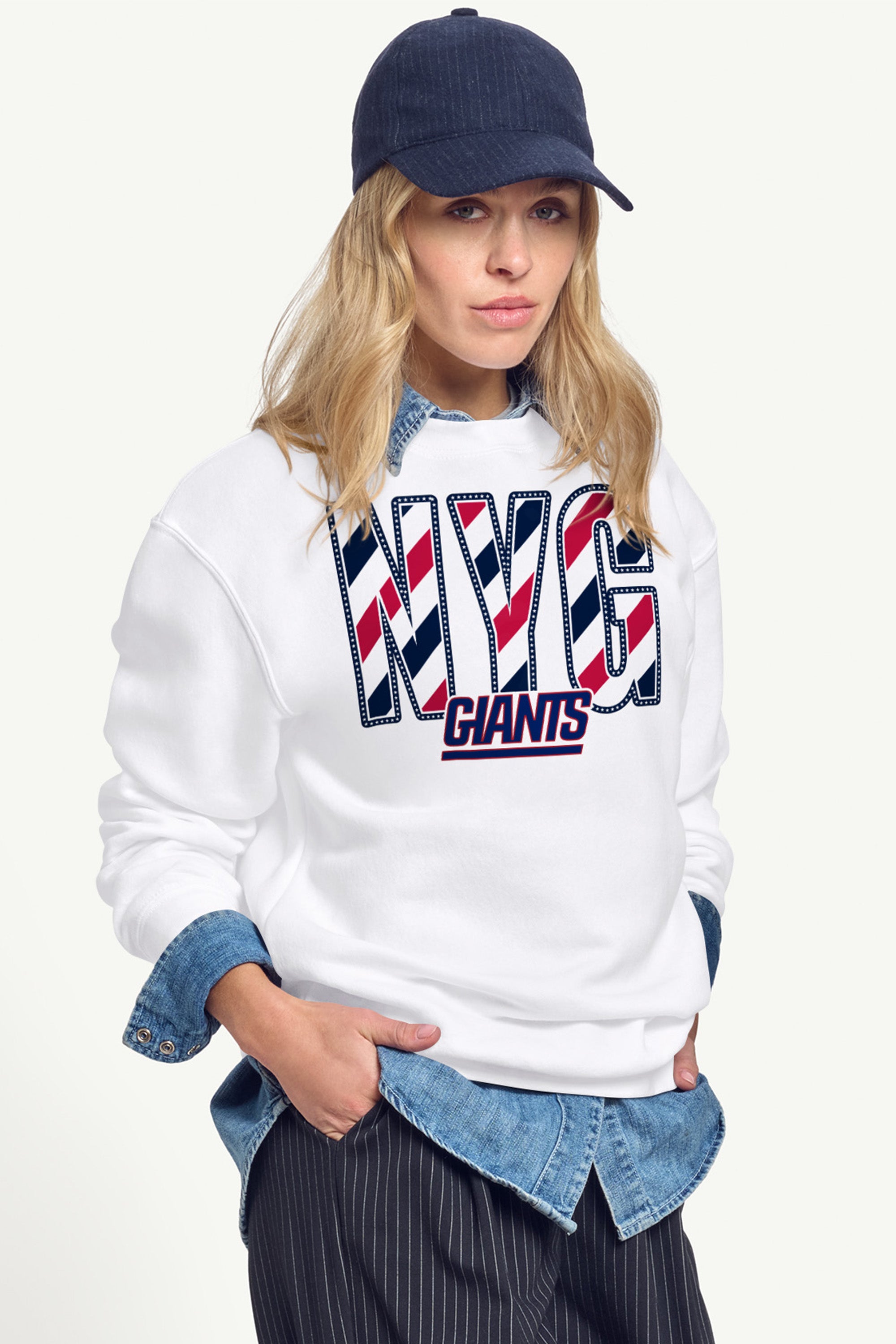 WOMENS NEW YORK GIANTS STARS AND STRIPES SWEATSHIRT View 4