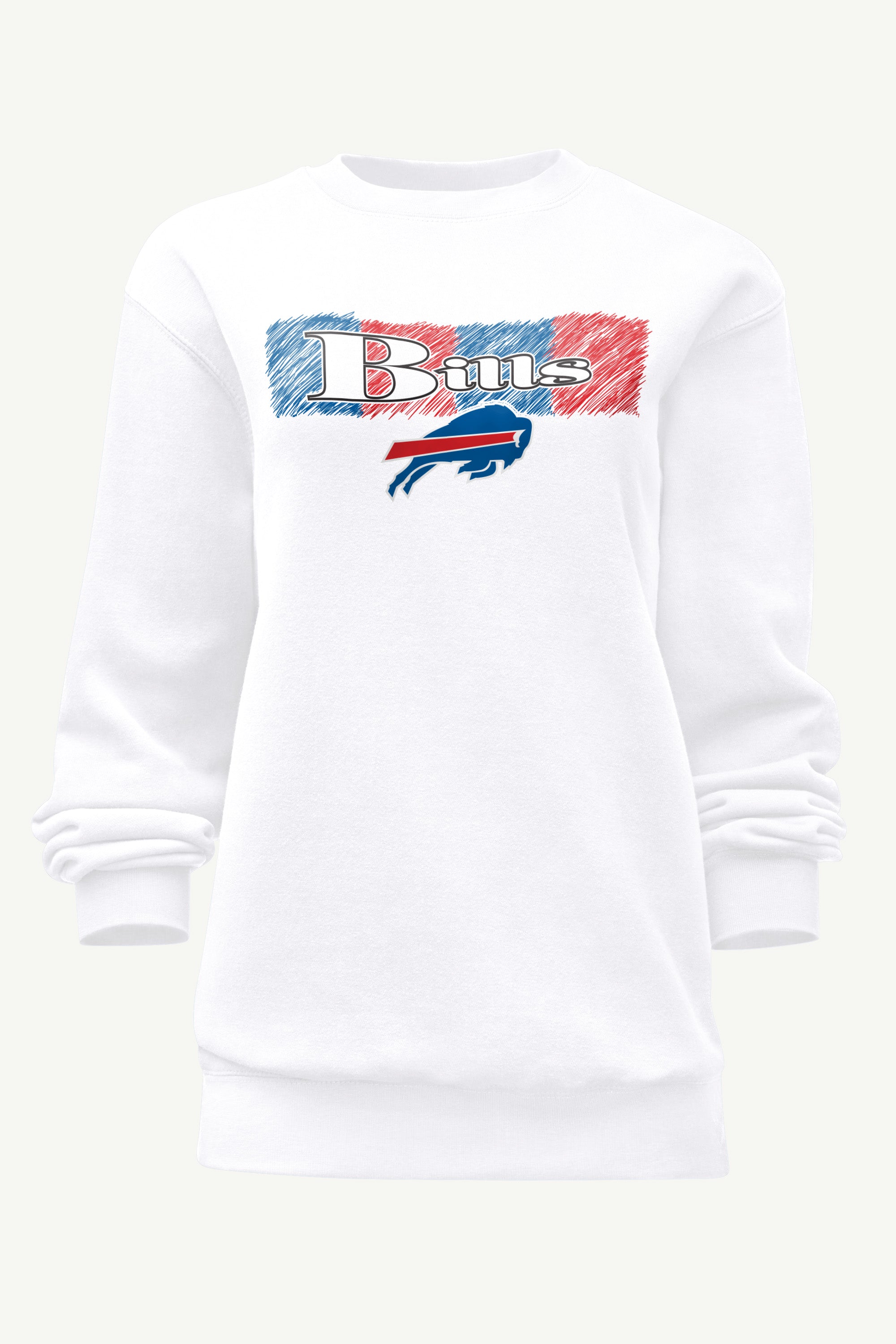 WOMENS BUFFALO BILLS COLOR SHADING SWEATSHIRT View 1 | DTG
