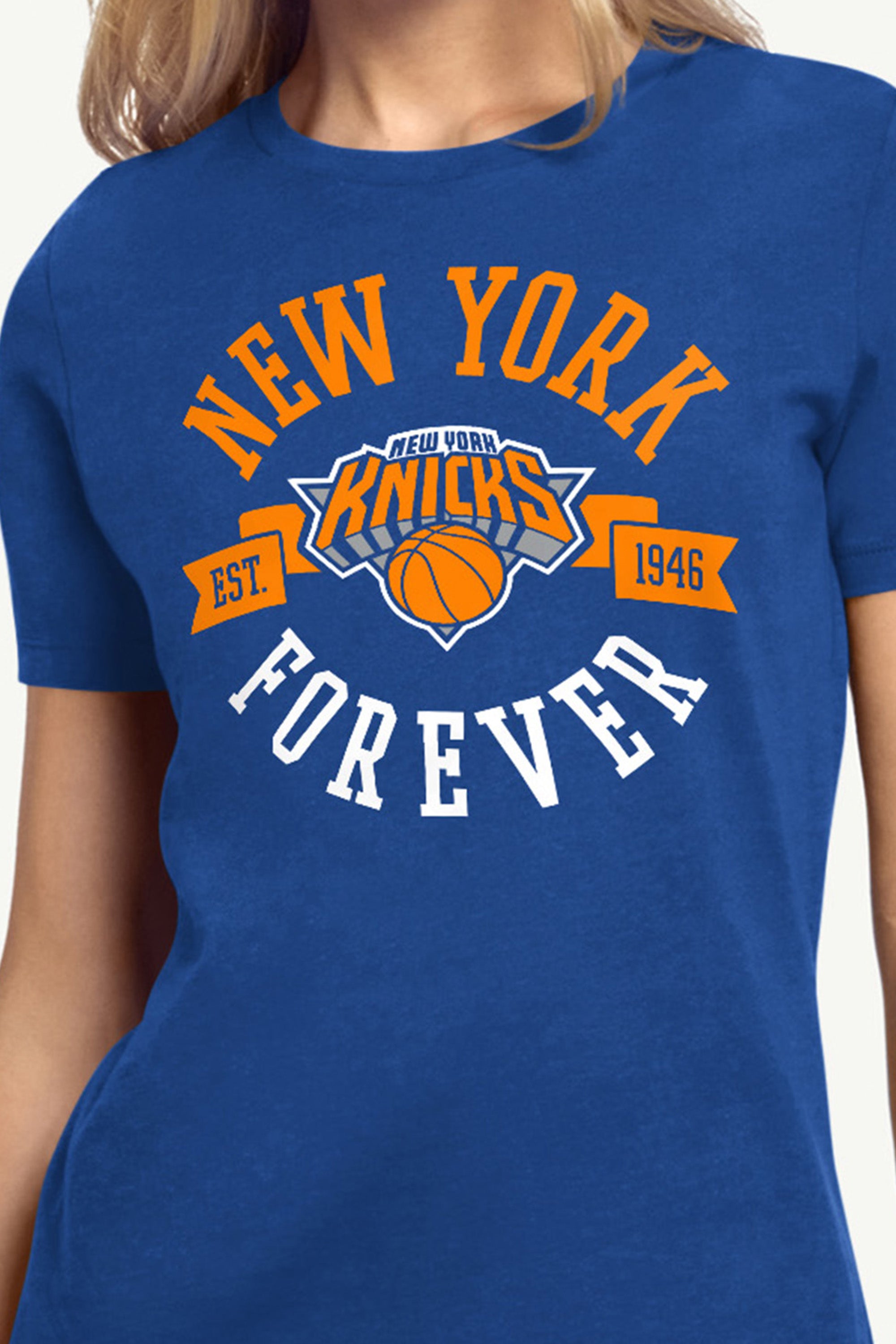 WOMENS NEW YORK KNICKS FOREVER SHORT SLEEVE T SHIRT View 2