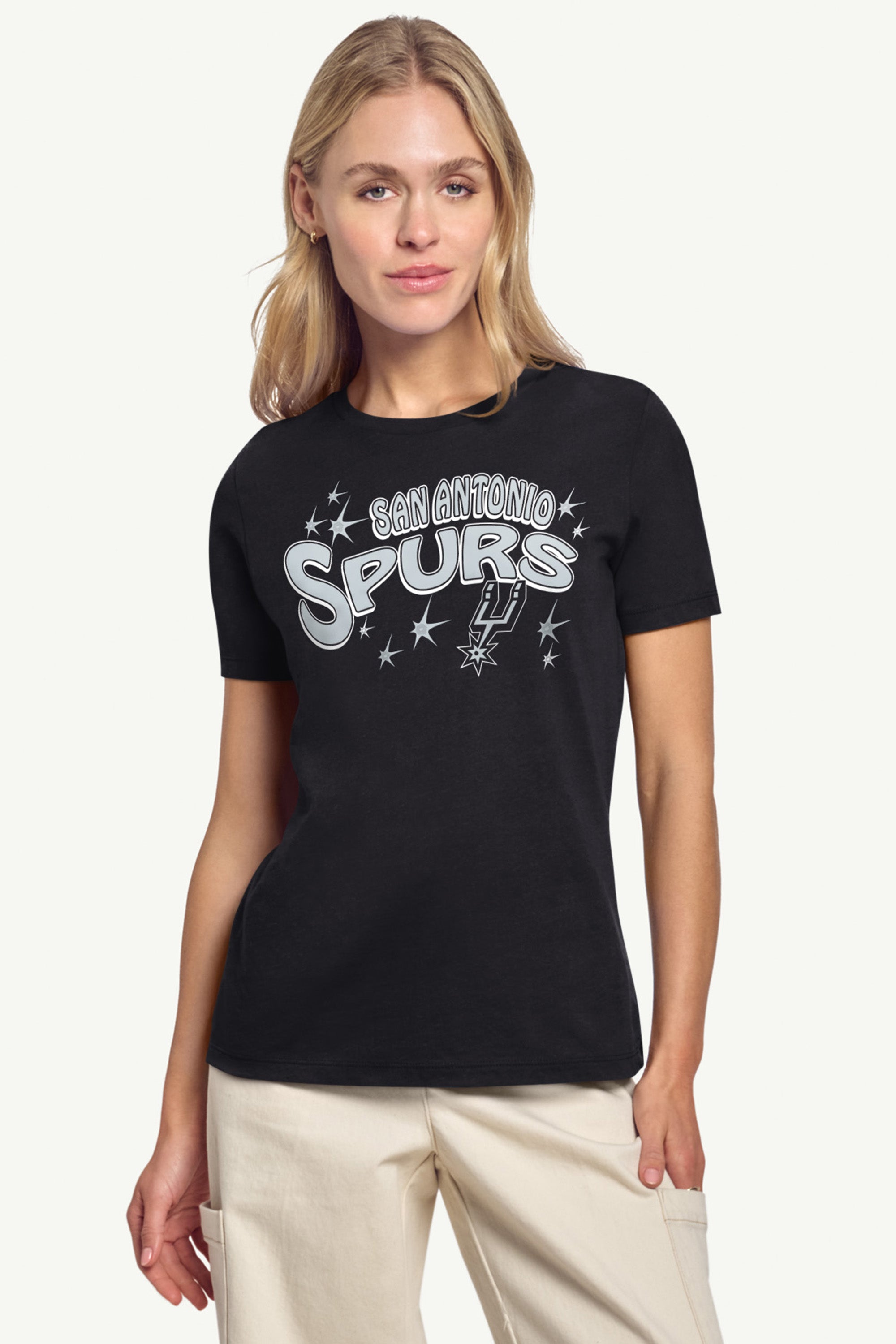 WOMENS SAN ANTONIO SPURS FIREWORKS SHORT SLEEVE T SHIRT View 1