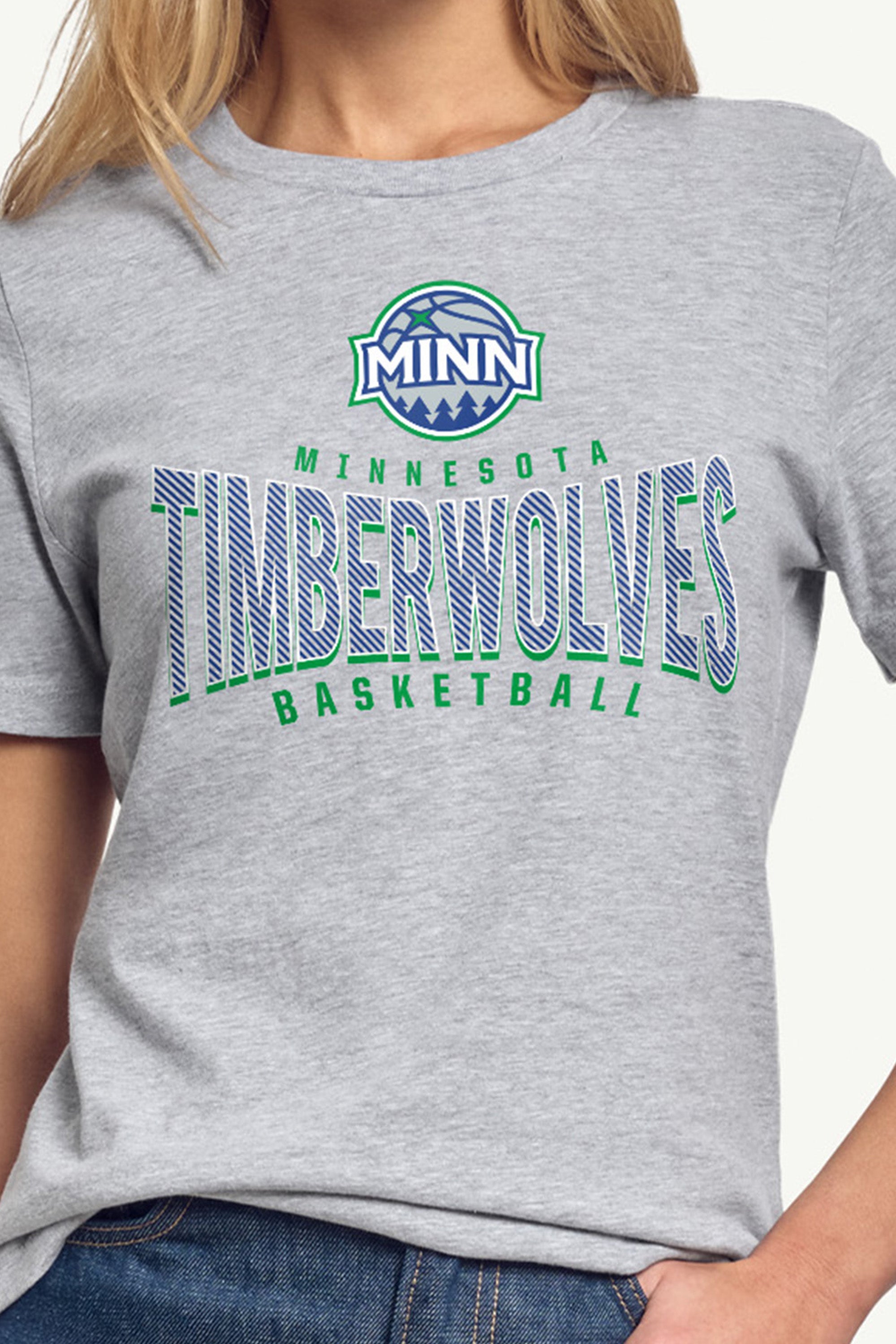 WOMENS MINNESOTA TIMBERWOLVES UNDER THE ARCH T SHIRT View 2 | Minnesota Timberwolves