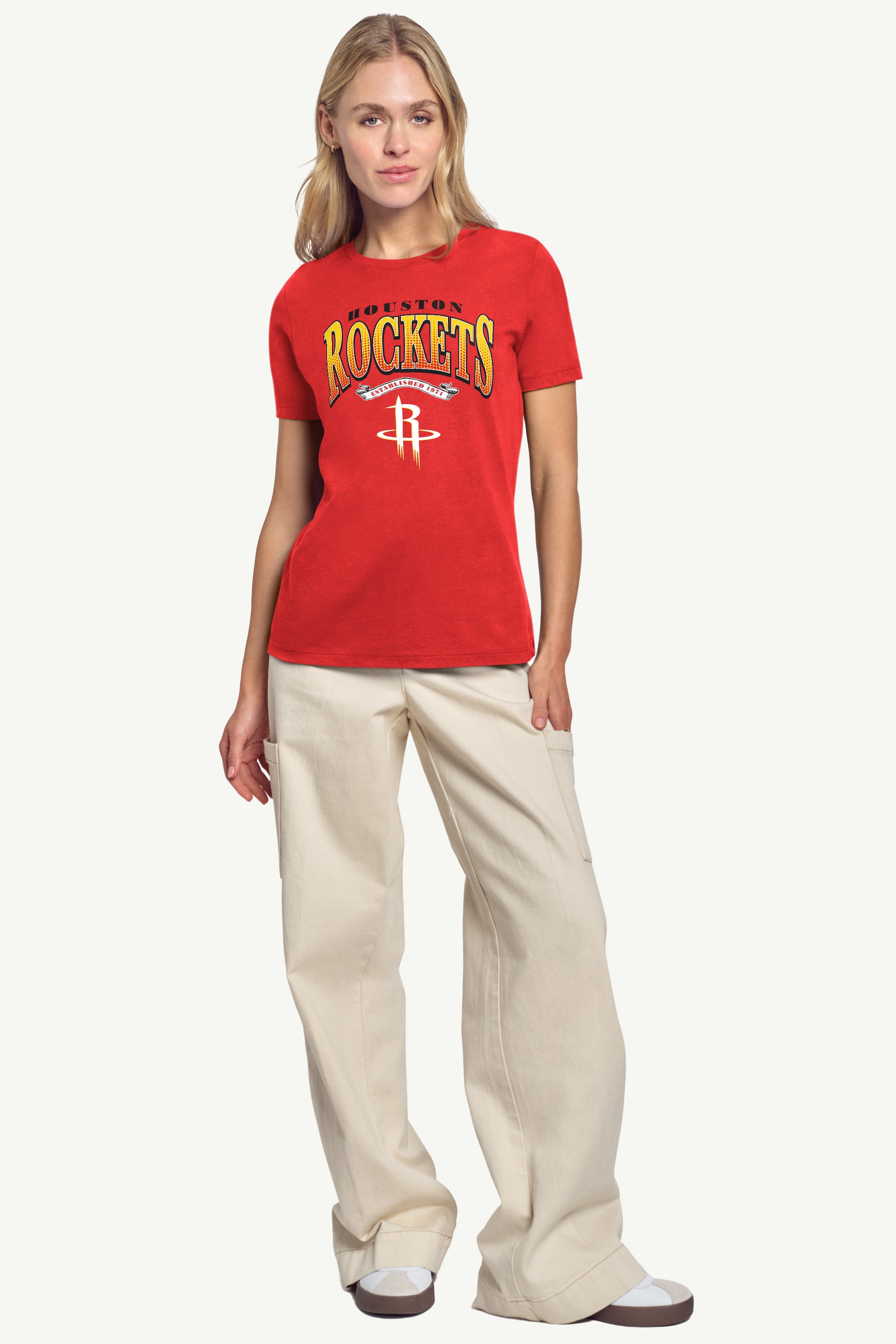 WOMENS HOUSTON ROCKETS 3-POINT LEGACY T SHIRT View 4 | Houston Rockets