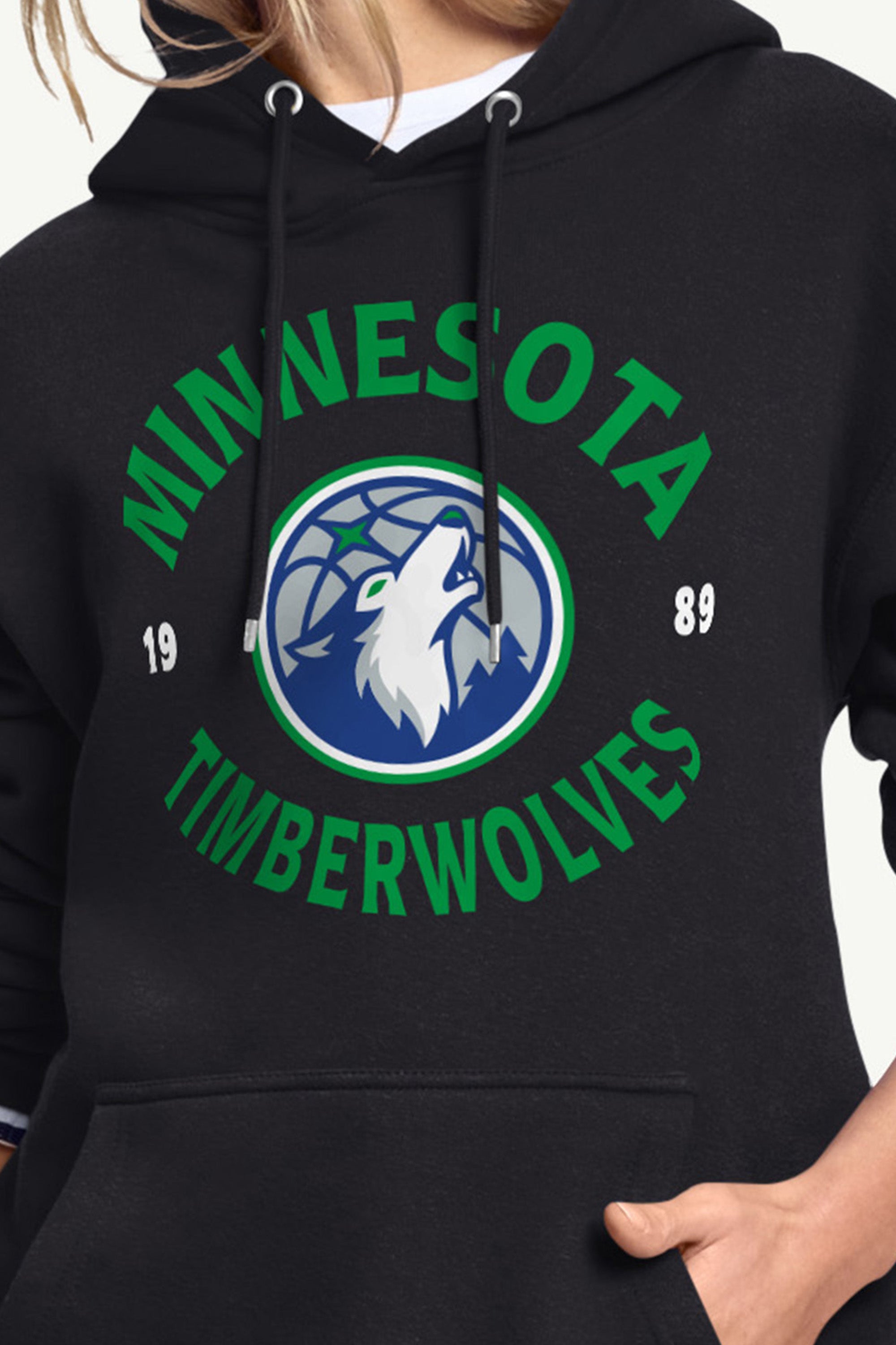 WOMENS MINNESOTA TIMBERWOLVES FOUNDING SEASON HOODIE View 3 | Minnesota Timberwolves