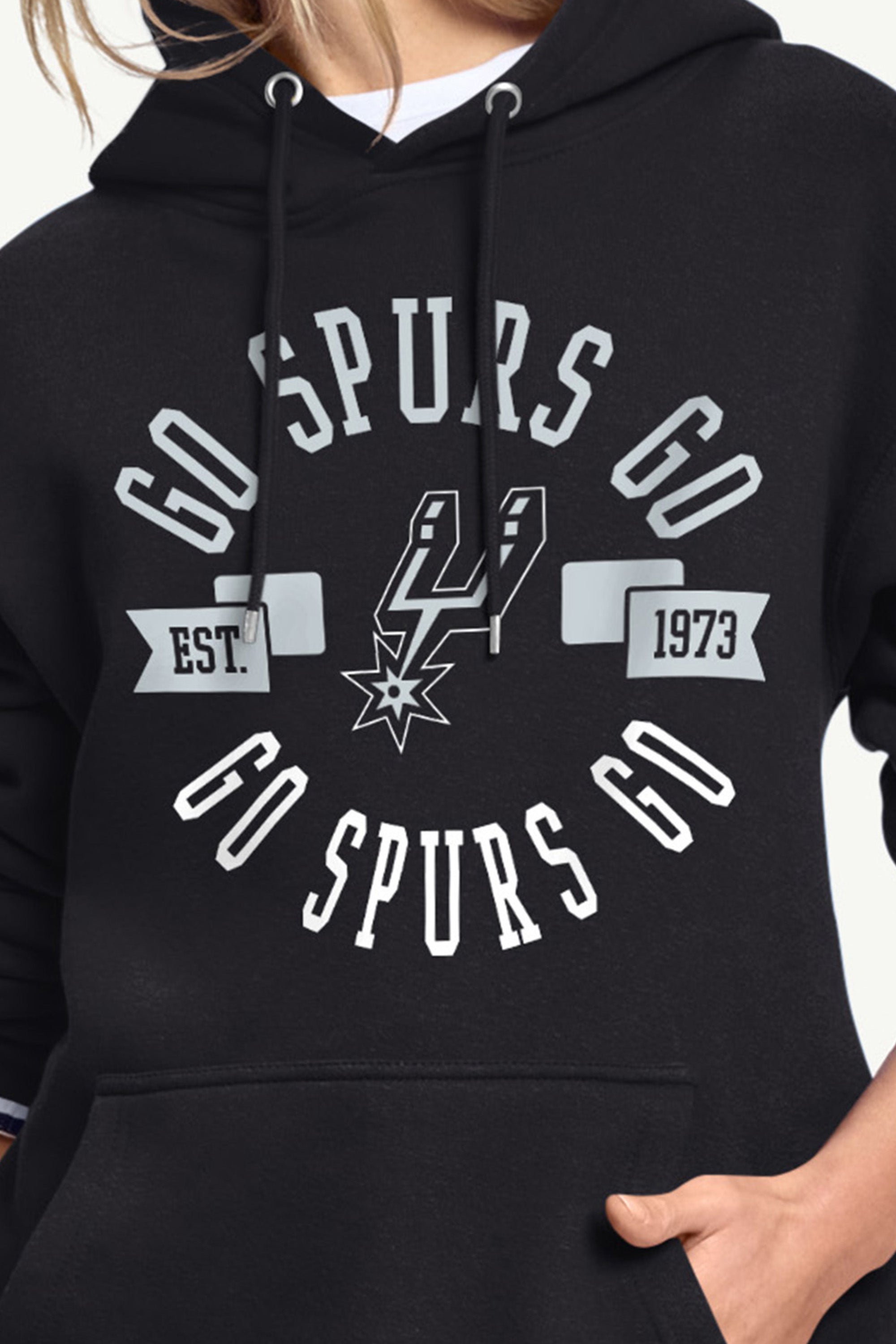WOMENS SAN ANTONIO SPURS GO SPURS GO HOODIE View 2