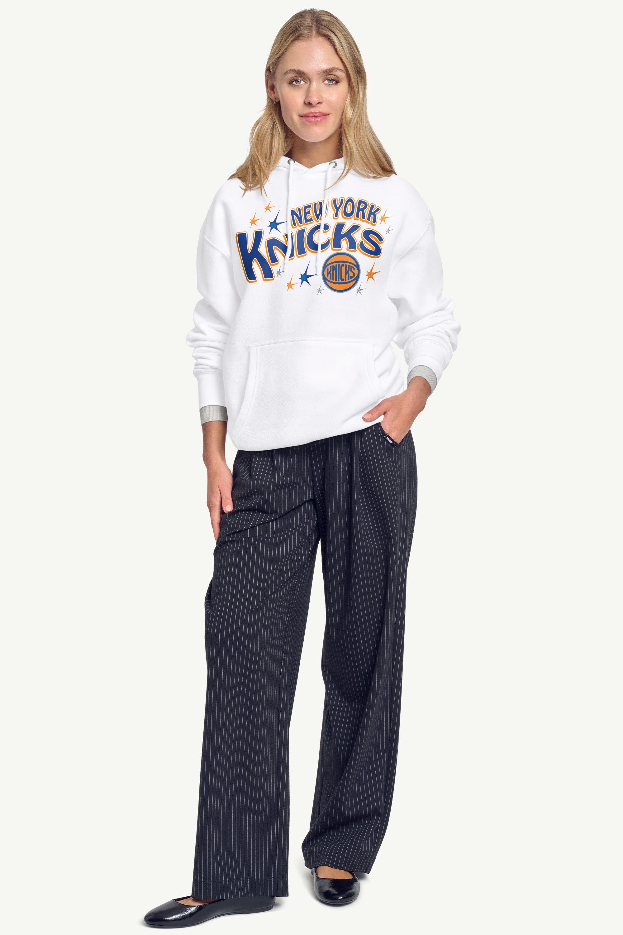 WOMENS NEW YORK KNICKS FIREWORKS HOODIE View 3