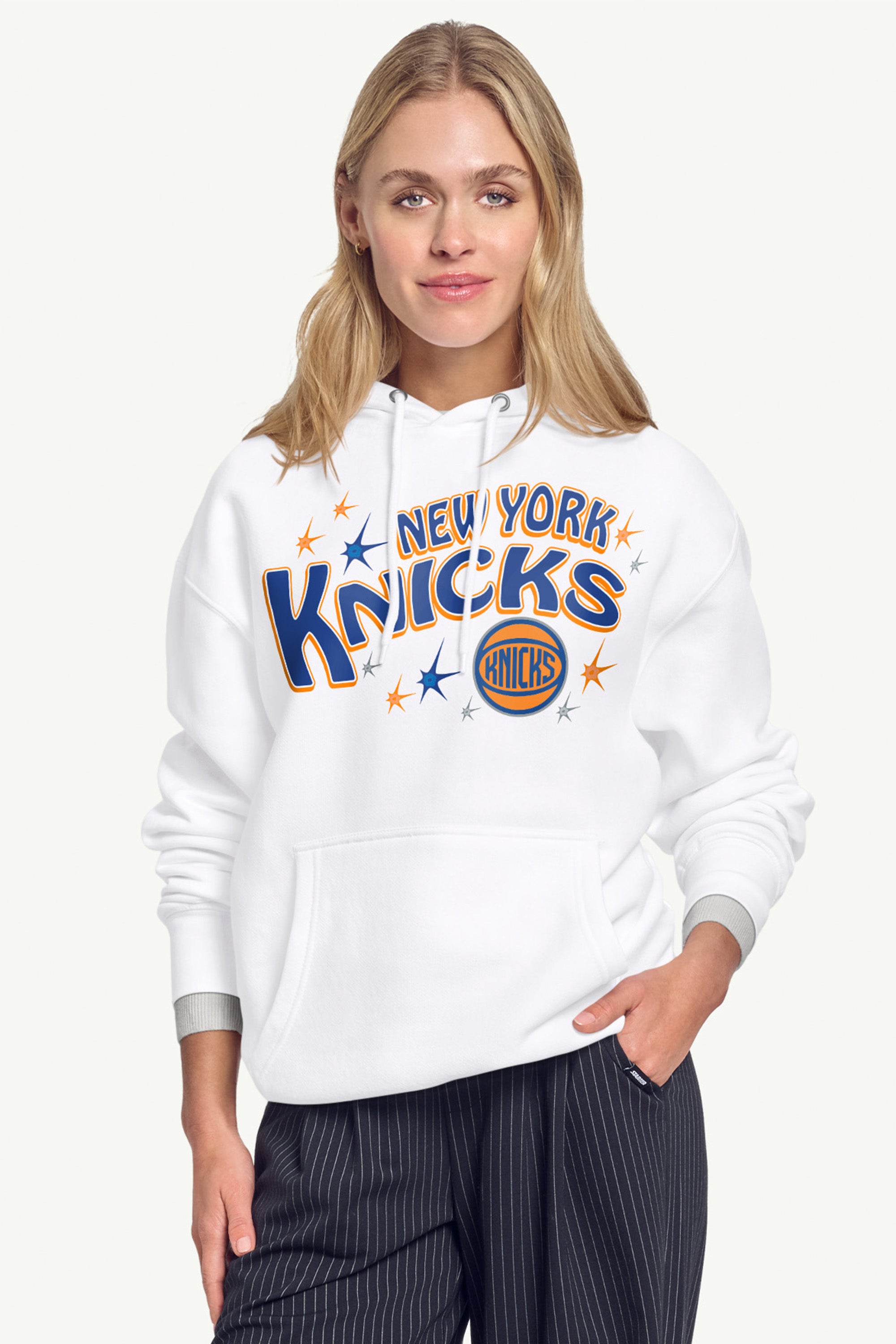WOMENS NEW YORK KNICKS FIREWORKS HOODIE View 1