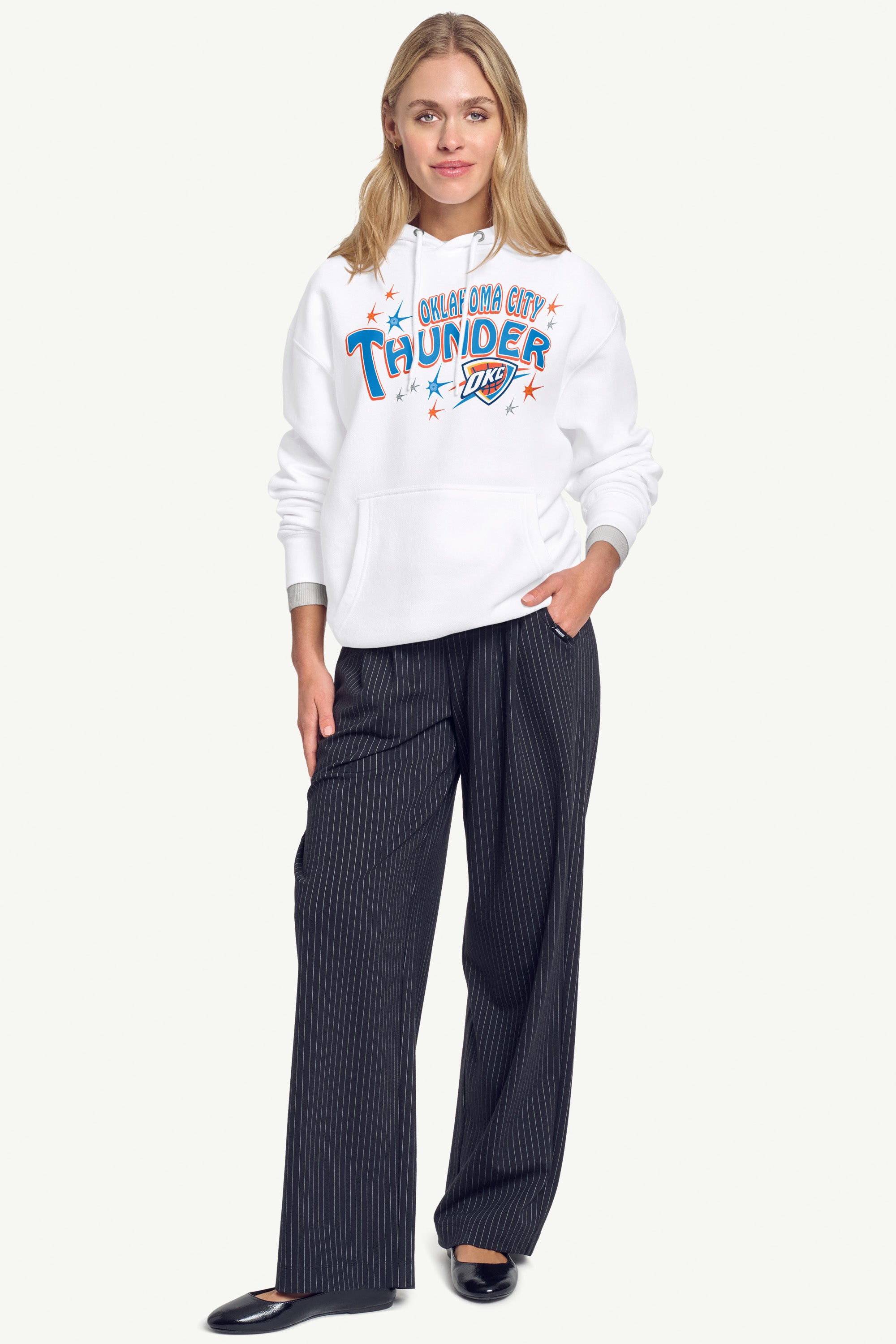 WOMENS OKLAHOMA CITY THUNDER FIREWORKS HOODIE View 3