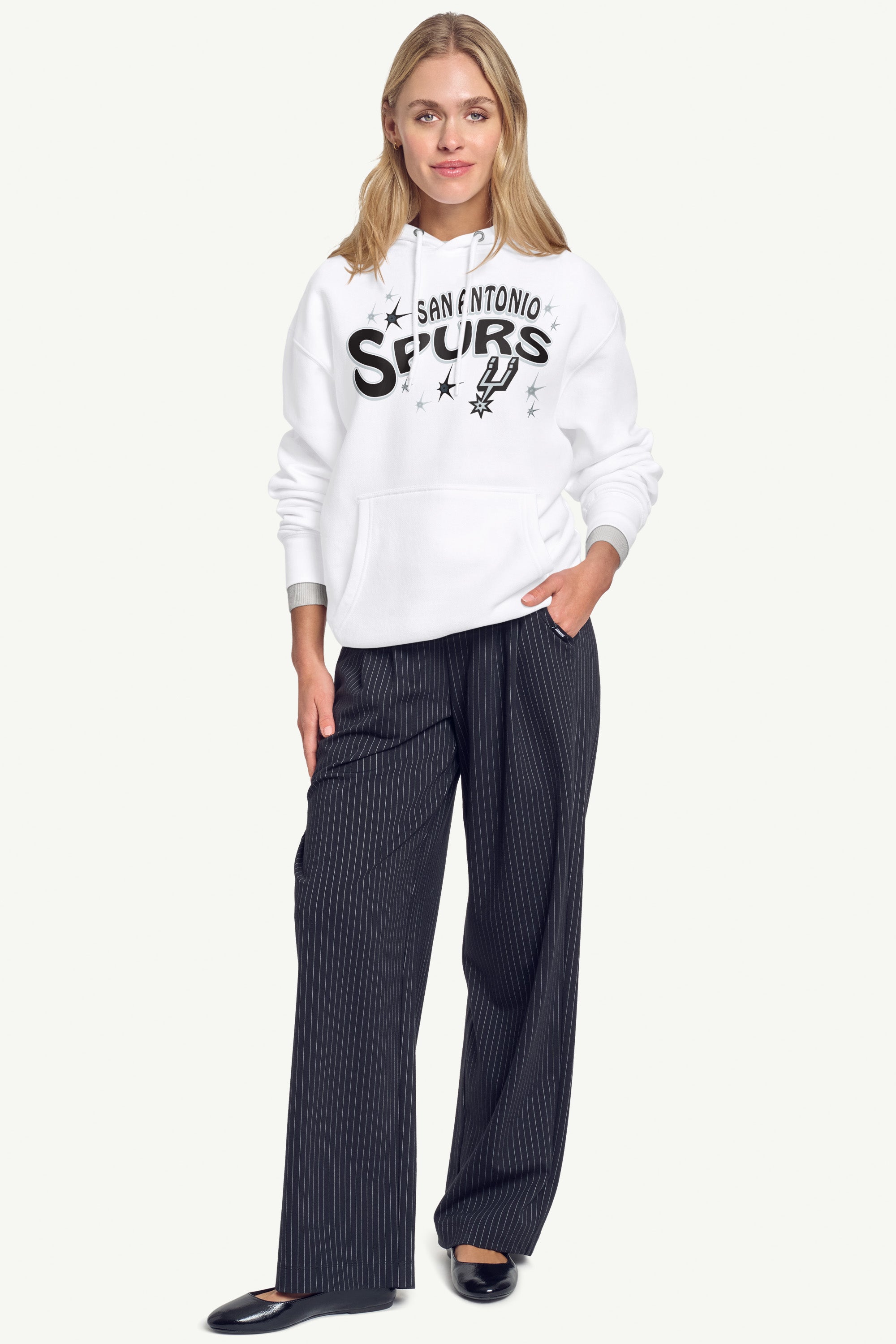 WOMENS SAN ANTONIO SPURS FIREWORKS HOODIE View 3