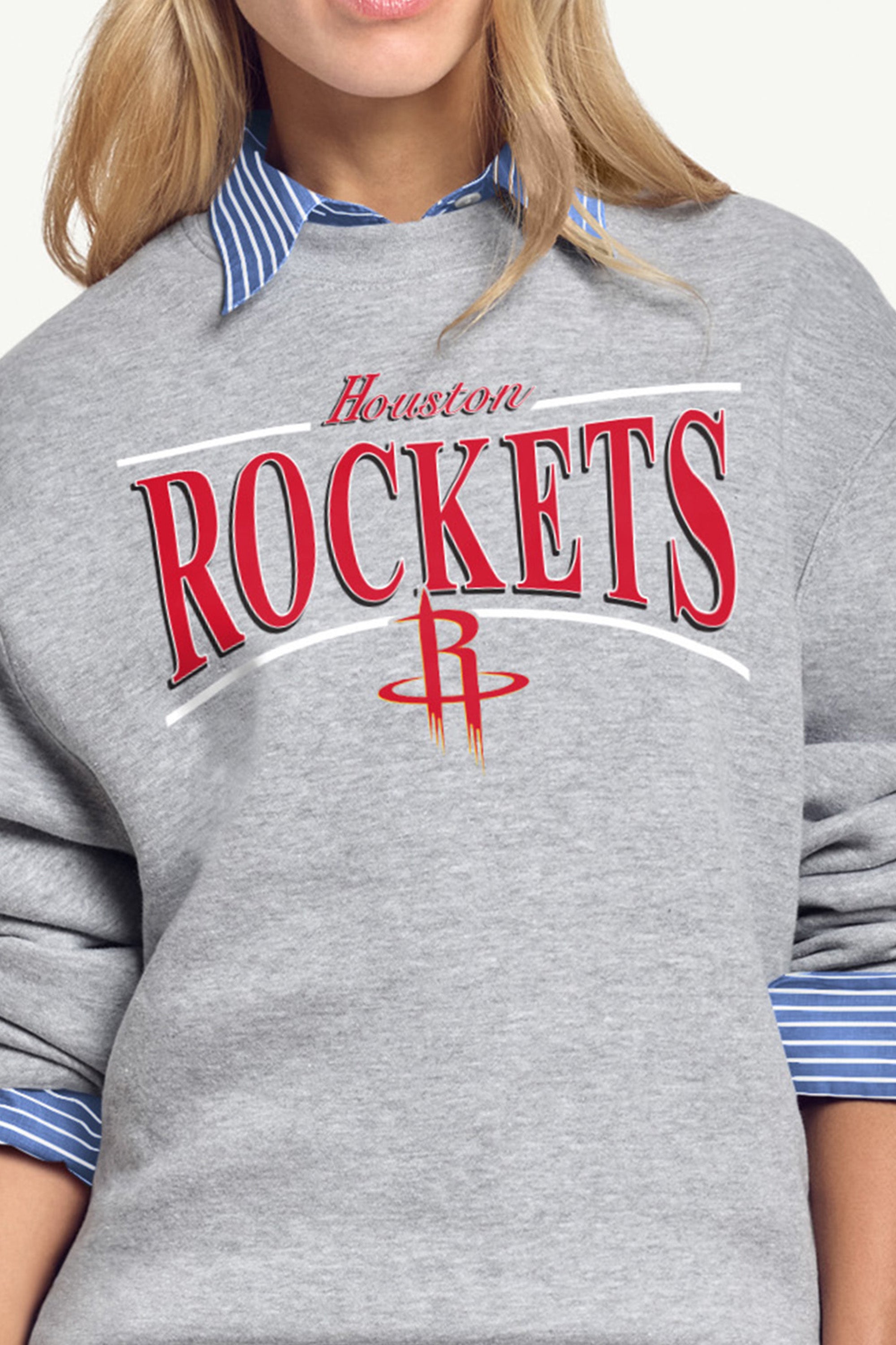 WOMENS HOUSTON ROCKETS ARCH SWEATSHIRT View 2 | STARTER JACKETS