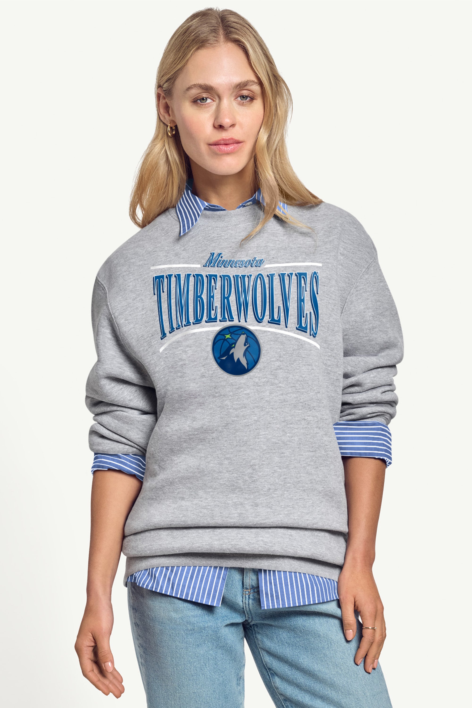 WOMENS MINNESOTA TIMBERWOLVES ARCH SWEATSHIRT View 1 | Minnesota Timberwolves