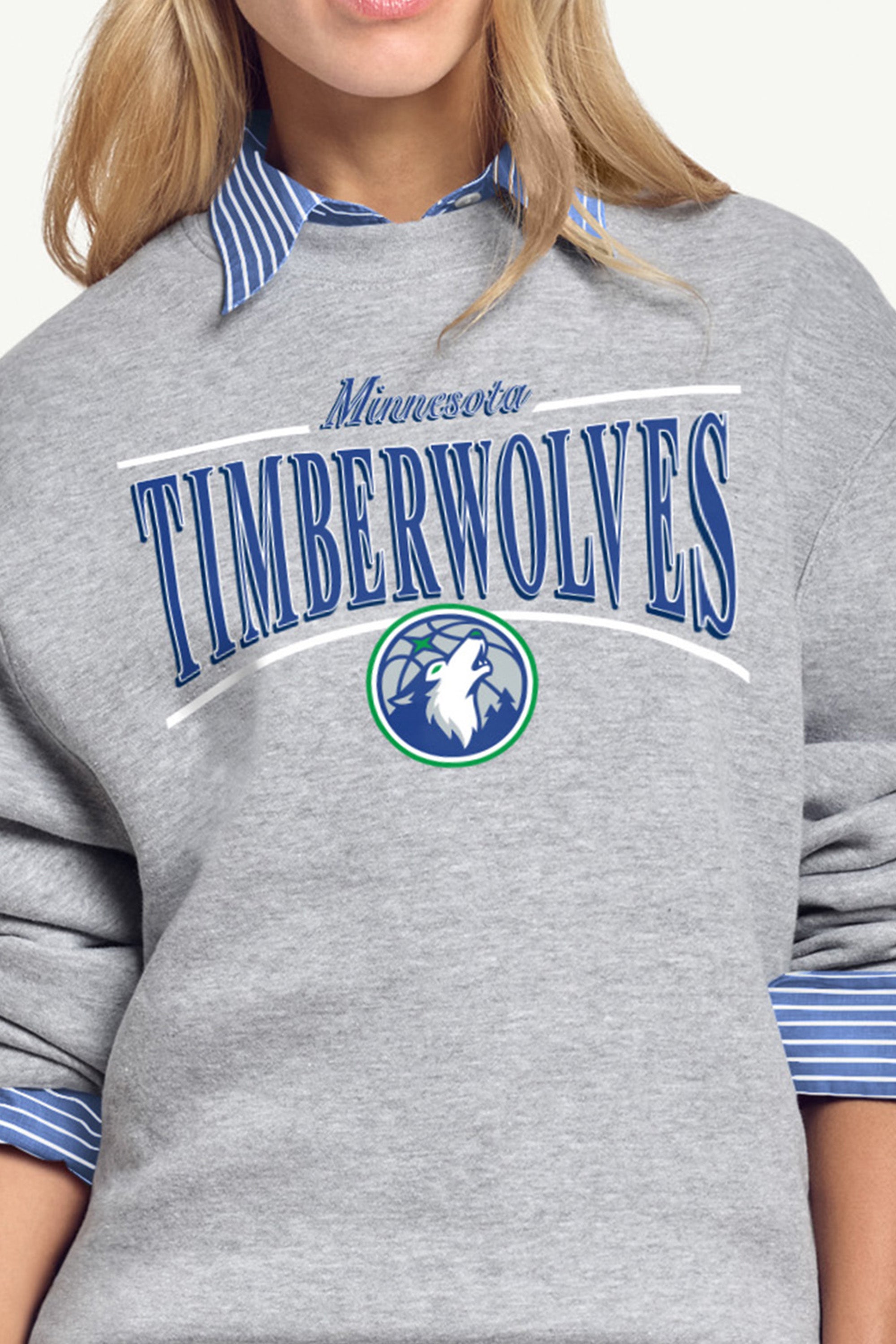 WOMENS MINNESOTA TIMBERWOLVES ARCH SWEATSHIRT View 2 | Minnesota Timberwolves