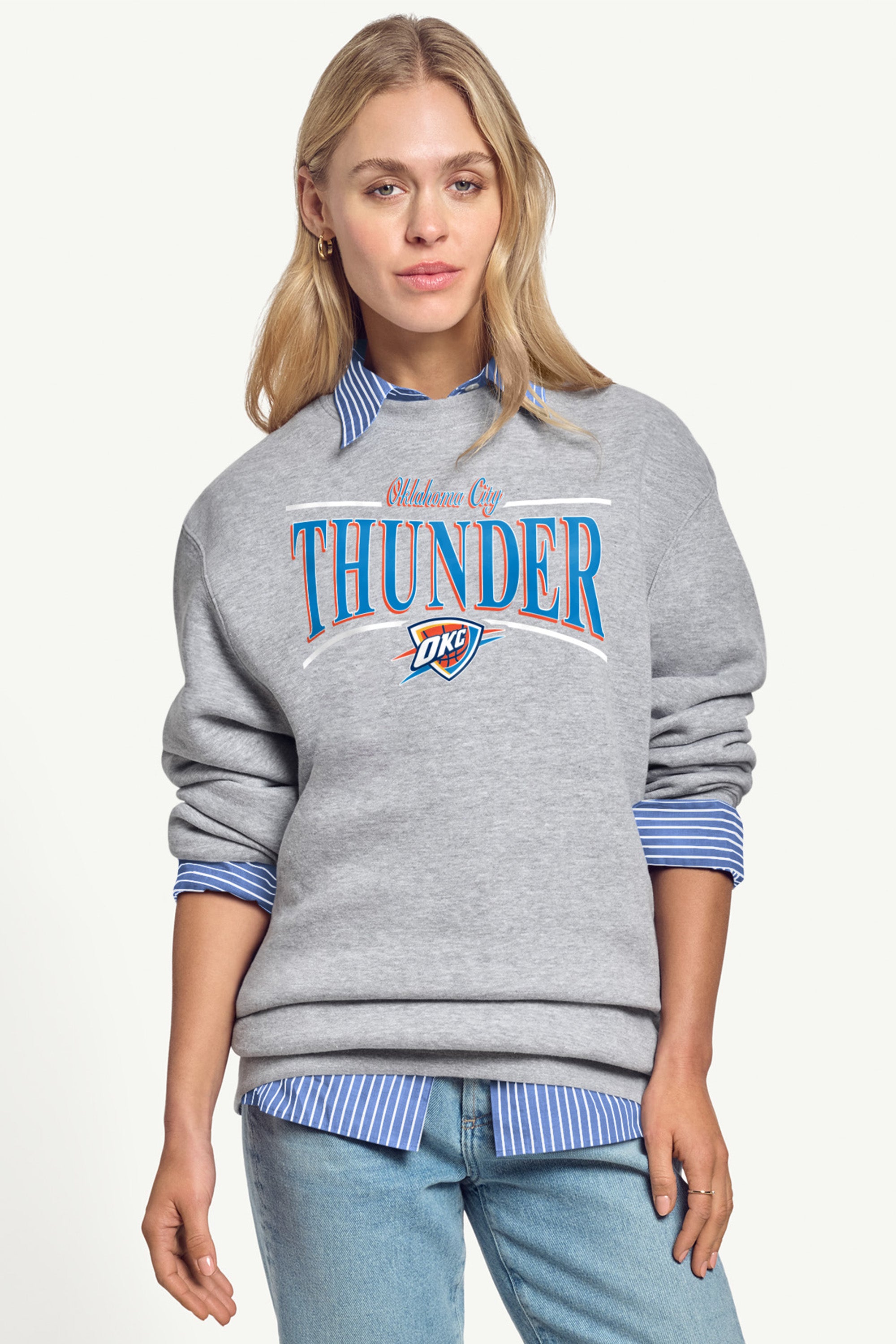 WOMENS OKLAHOMA CITY THUNDER ARCH SWEATSHIRT View 1 | Oklahoma City Thunder