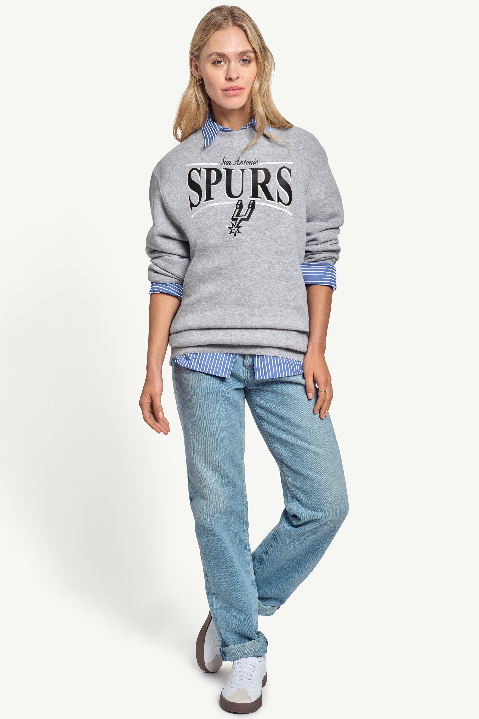 WOMENS SAN ANTONIO SPURS ARCH SWEATSHIRT View 3 | San Antonio Spurs