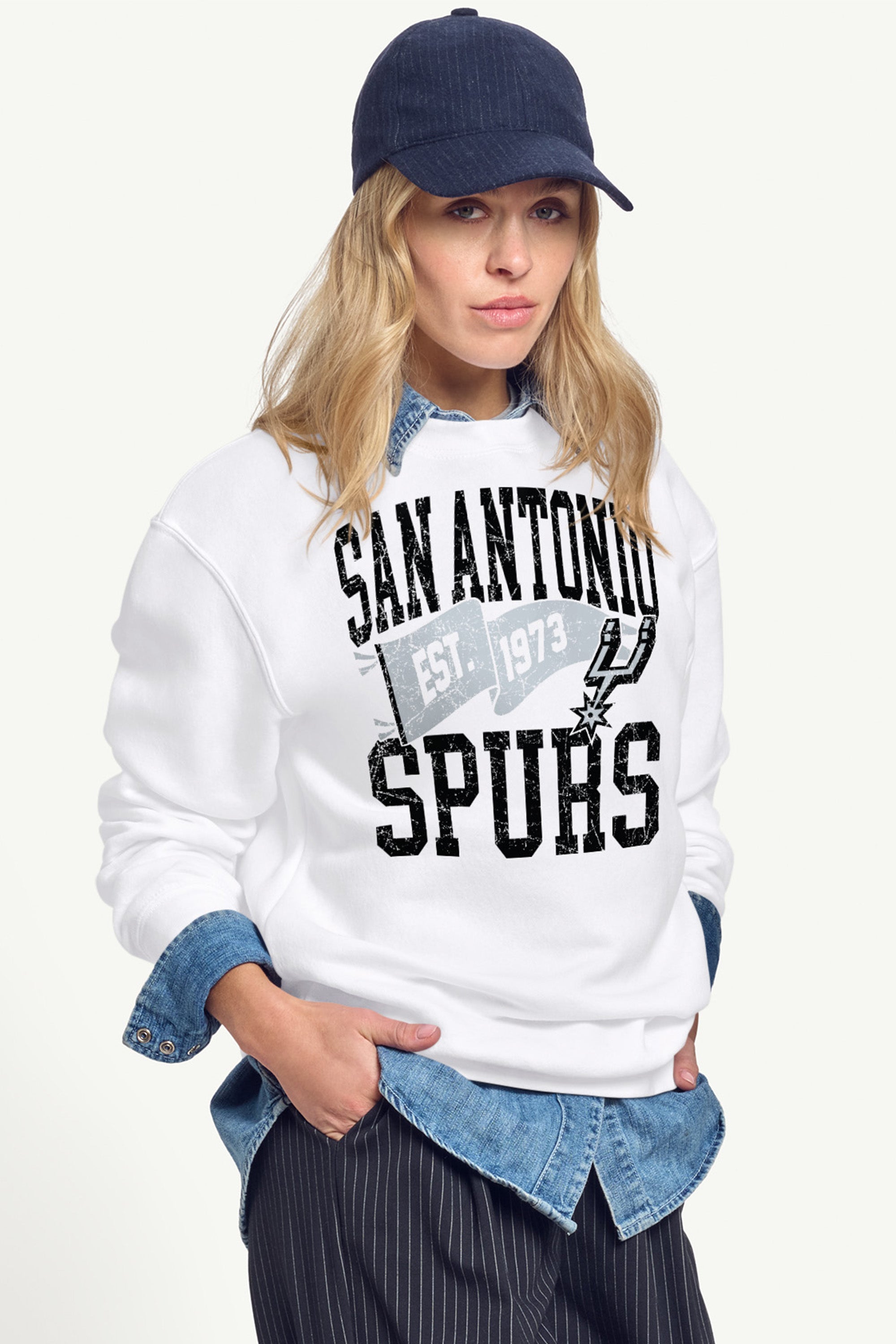 WOMENS SAN ANTONIO SPURS PENNANT SWEATSHIRT View 1 | New Arrivals WOMENS SAN ANTONIO SPURS PENNANT SWEATSHIRT View 1 | New Arrivals