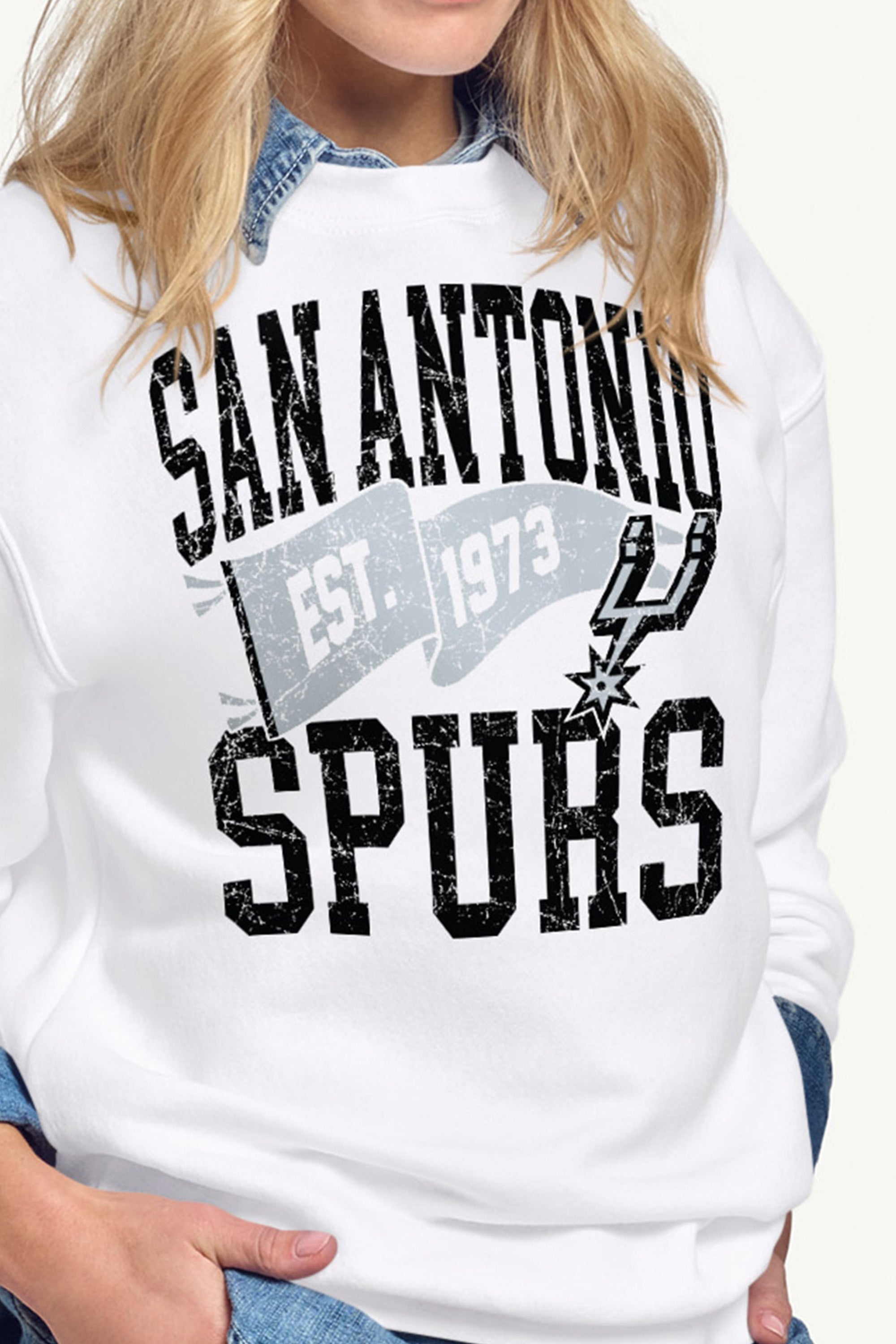 WOMENS SAN ANTONIO SPURS PENNANT SWEATSHIRT View 2 | New Arrivals
