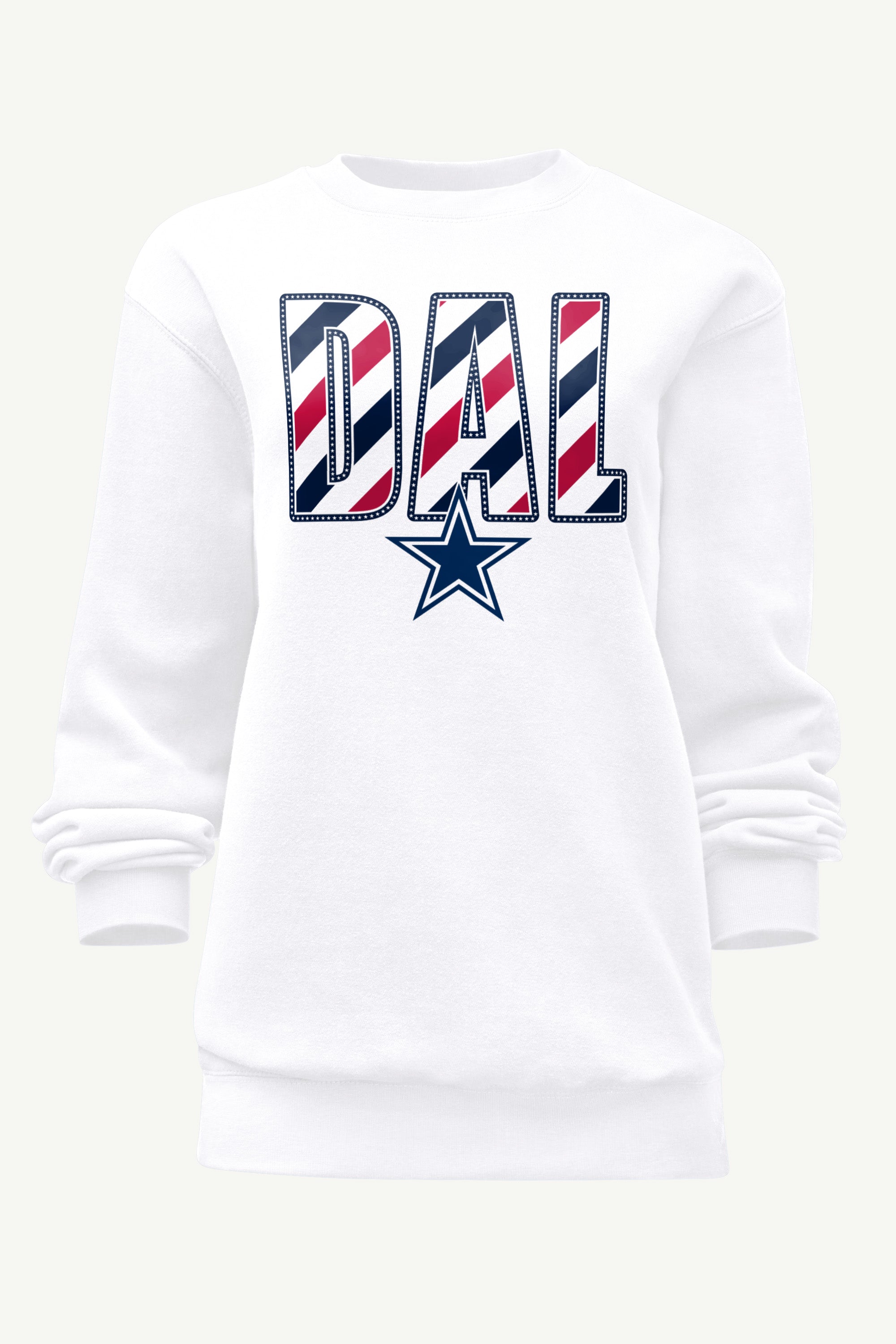 WOMENS DALLAS COWBOYS STARS AND STRIPES SWEATSHIRT View 1