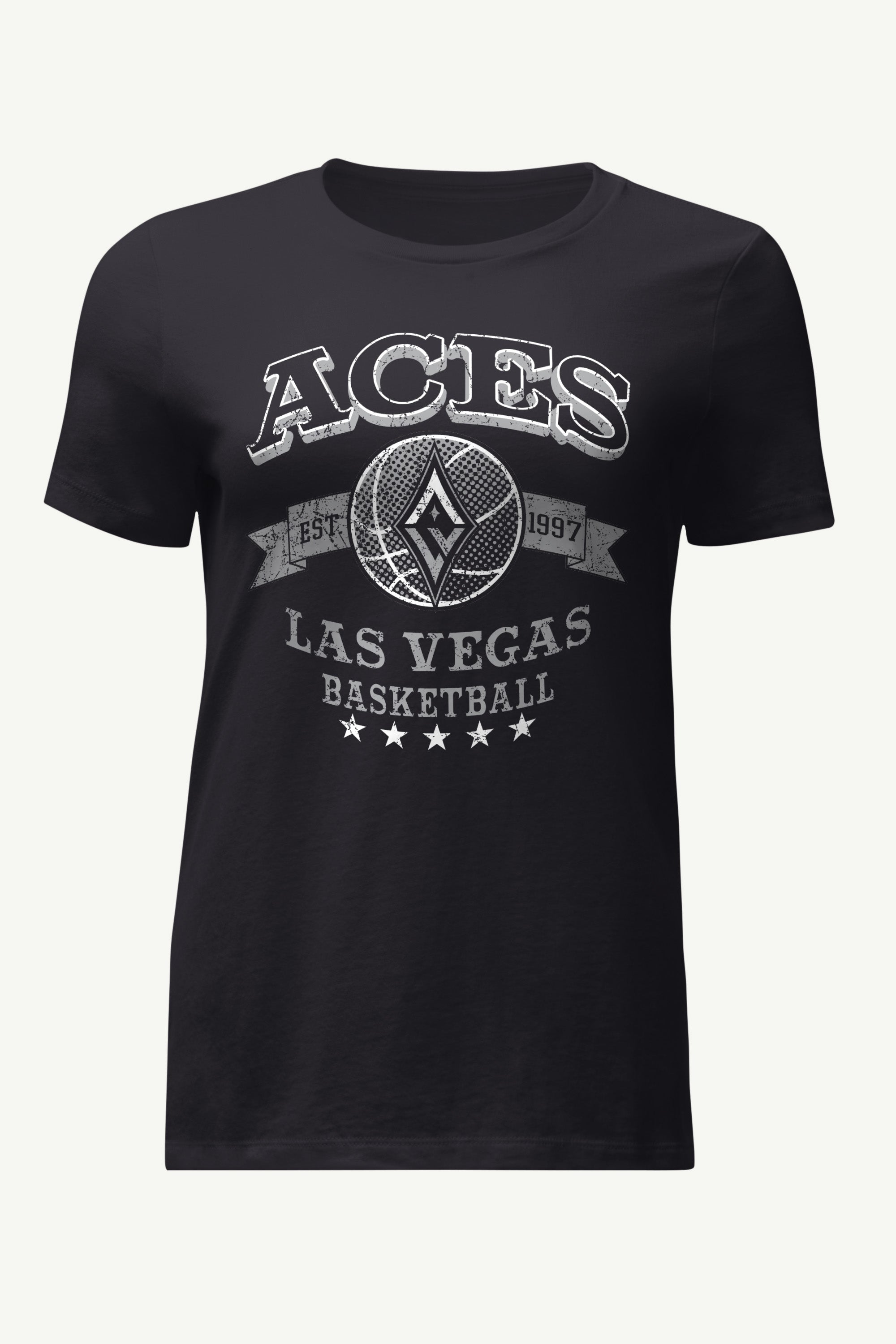 WOMENS WNBA LAS VEGAS ACES BLEACHERS & BANNER T SHIRT View 1 | Las Vegas Aces