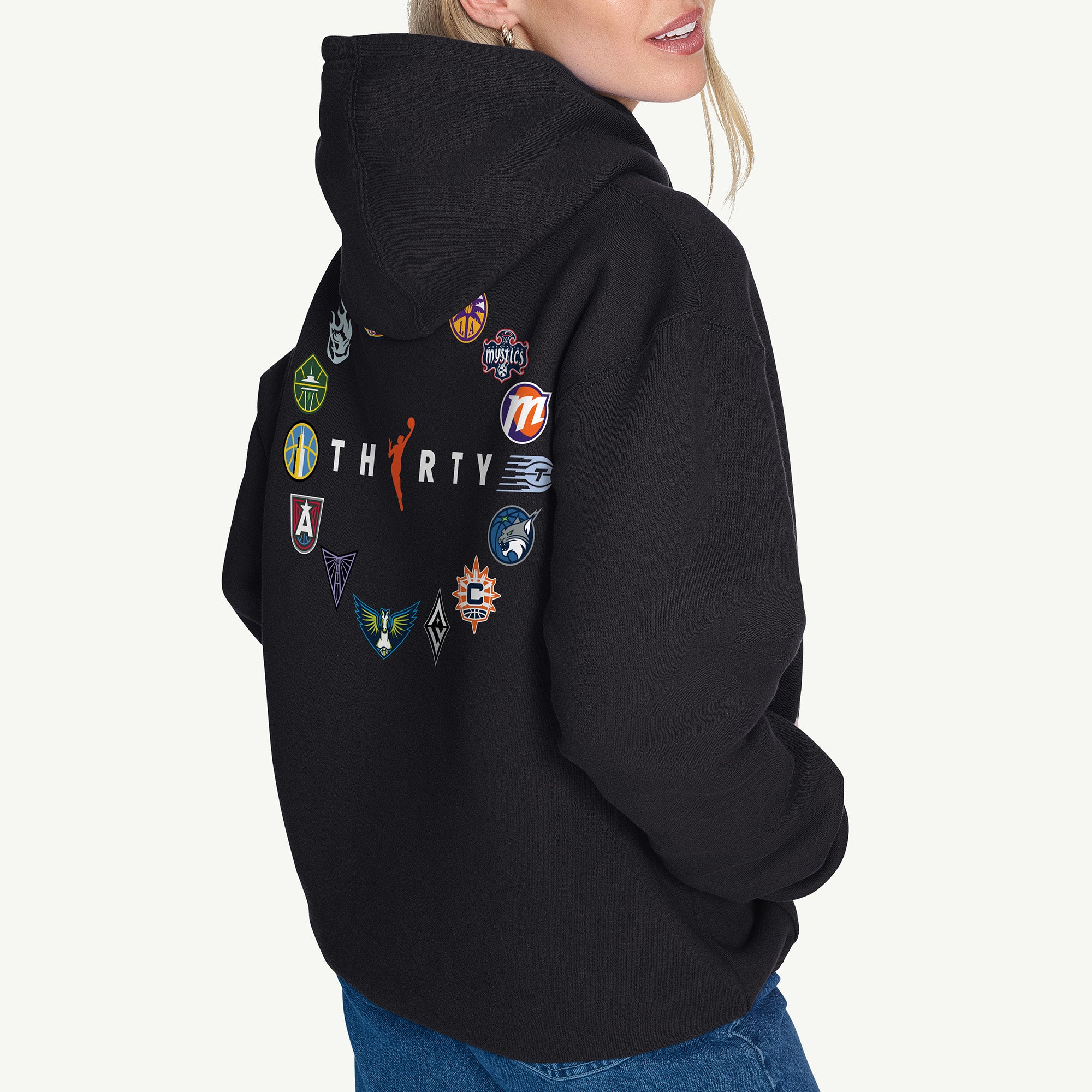 WNBA 30TH ANNIVERSARY PRINTED HOODIE View 2 | New Arrivals WNBA 30TH ANNIVERSARY PRINTED HOODIE View 2 | New Arrivals