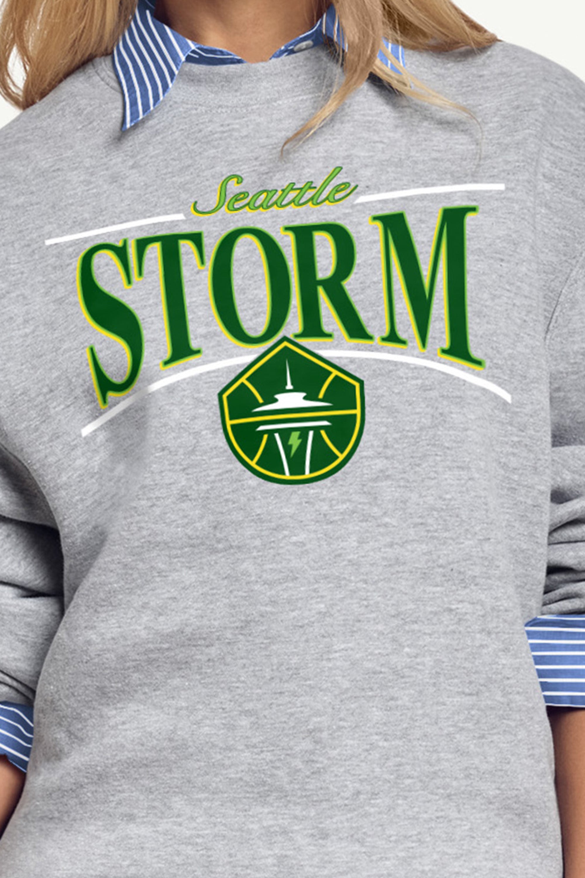 WOMENS WNBA SEATTLE STORM ARCH SWEATSHIRT View 2 | Seattle Storm