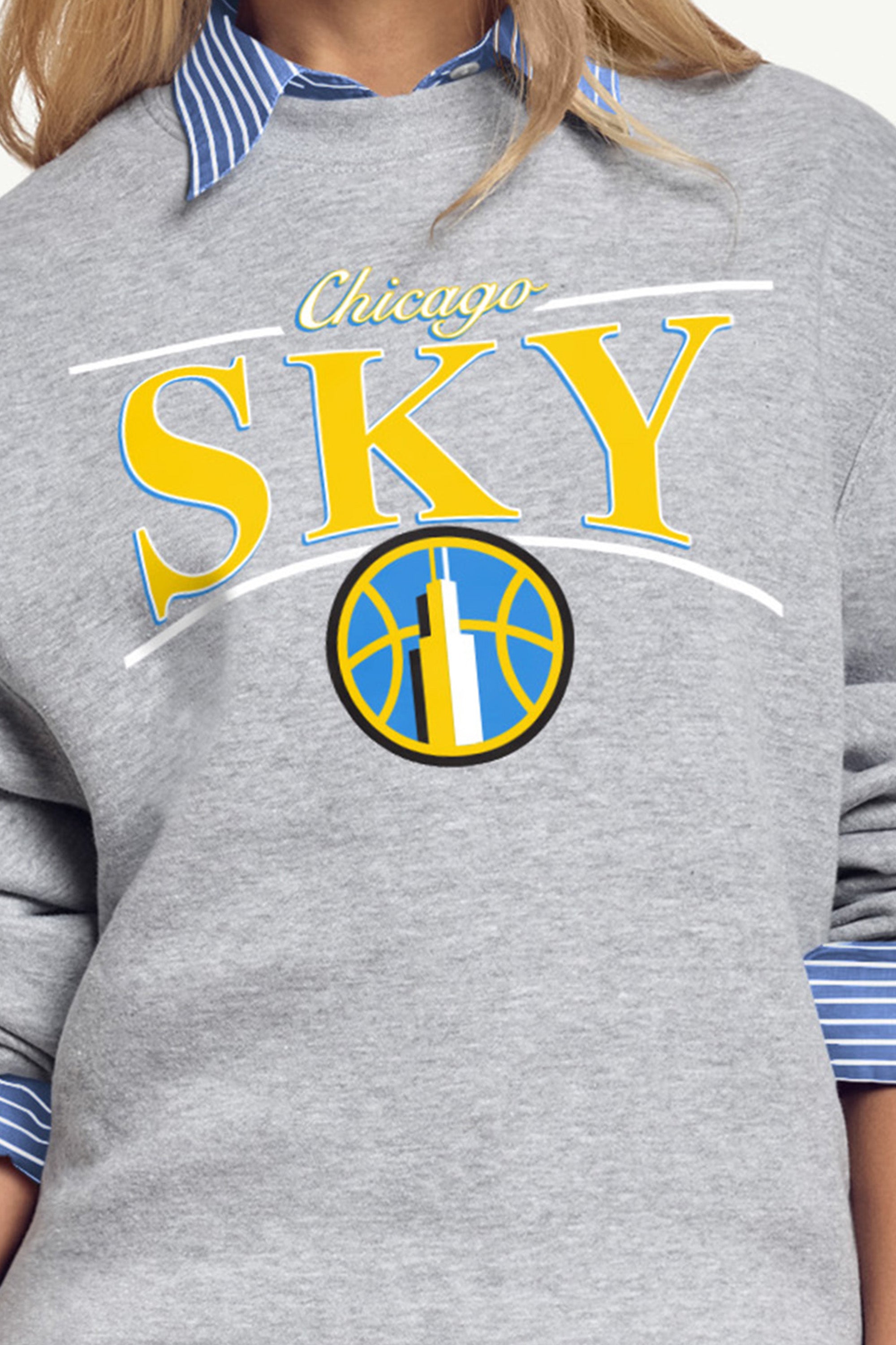 WOMENS WNBA CHICAGO SKY ARCH SWEATSHIRT View 2 | Chicago Sky